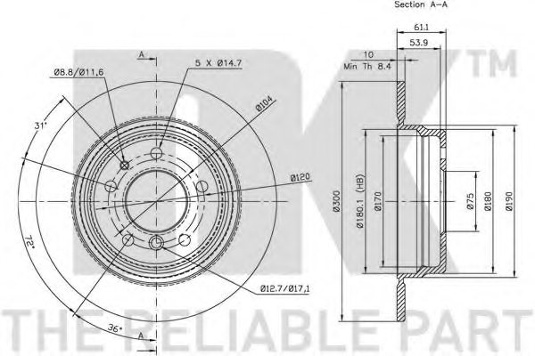 NK 201520 Brake Disc
